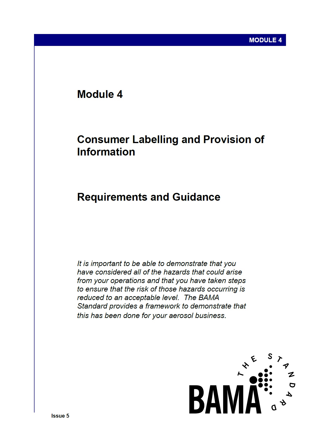 Module 4: Consumer Labelling and Provisions of Information